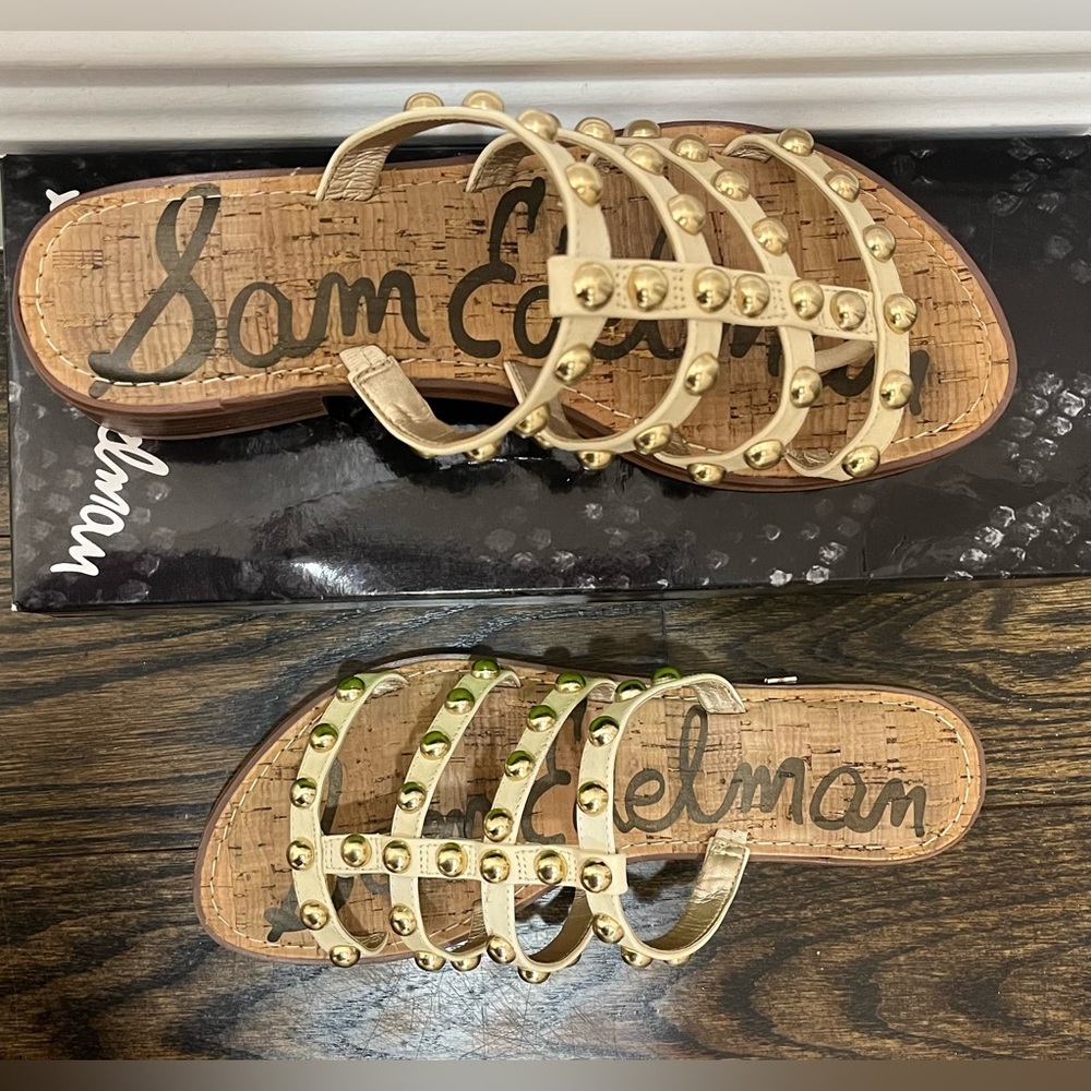 Sam Edelman Juniper Studded Leather Gladiator Sandals